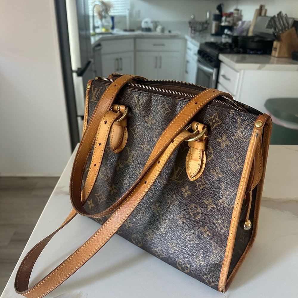 Louis Vuitton Tan and Brown Monogram Shoulder Bag